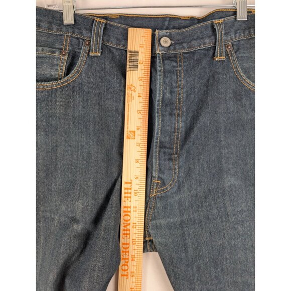 Levis Jeans Mens 40x30 Blue 501 Brooks Brothers Button-Fly USA Made 100% Cotton - Picture 6 of 16